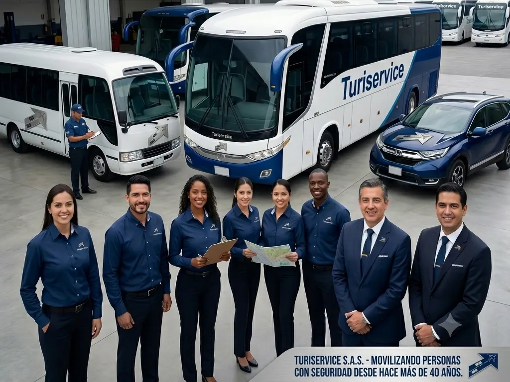 Flota de vehículos de Turiservice SAS